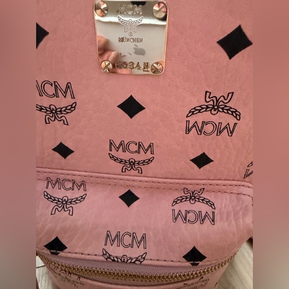MCM mini Pink Backpack - Picture 5 of 8